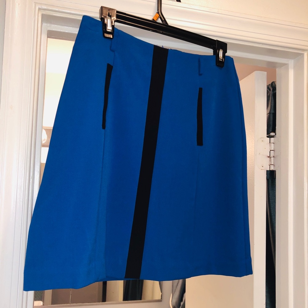 Royal blue skirt